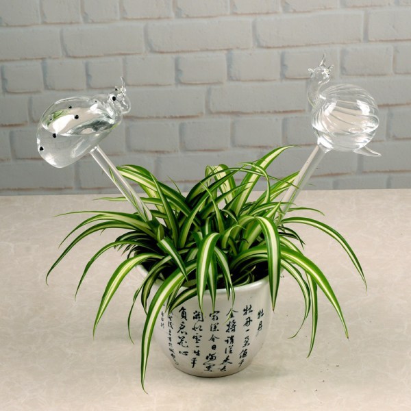 Automatisk selvvanningsenhet Glasssprinkler Hageblomst C Snail one size