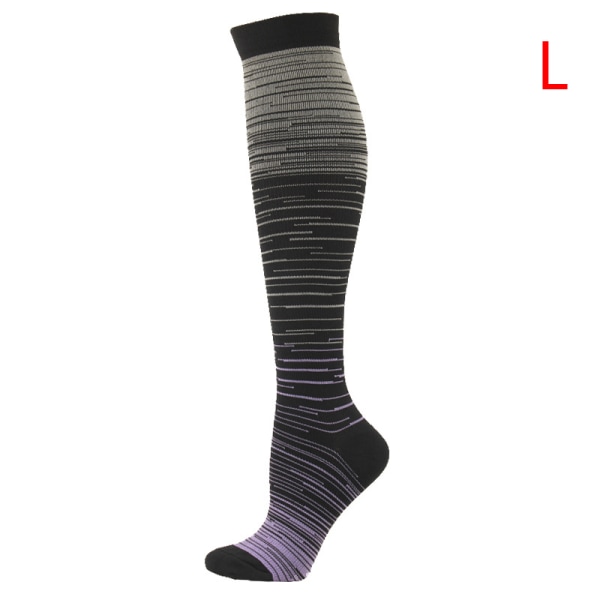 Stocking Gradient Compression Mixed Color Pressure Mid-tubeSpor A12 ONESIZE