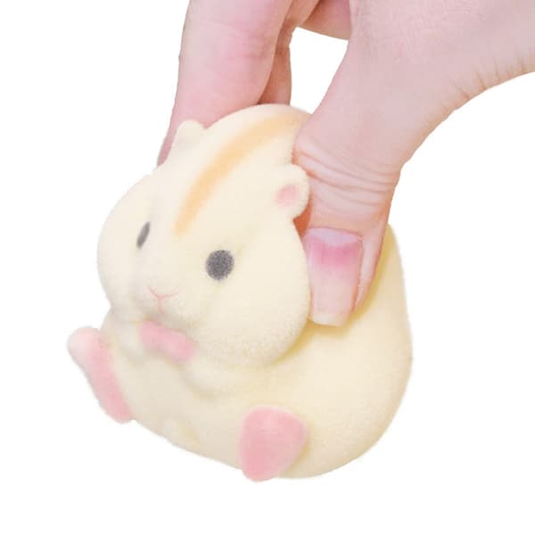 Kapsel legetøj kawaii fed mælke hamster flok plys bamser  g one size