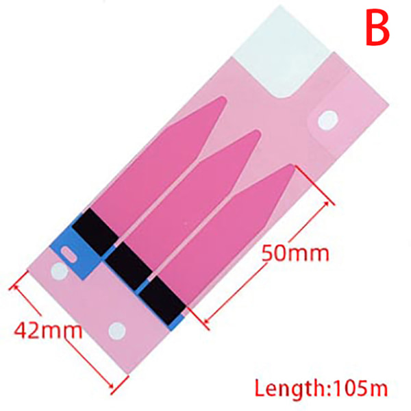 10 st stretchlim sömlös dubbelhäftande tejp för mobiltelefon red 2（B）