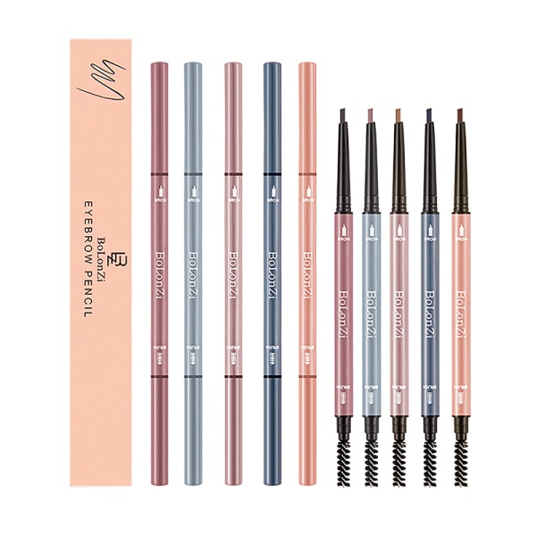Double Head Eyebrow Pencil Pitkäkestoinen vedenpitävä sävyn parannus Gray oneszie