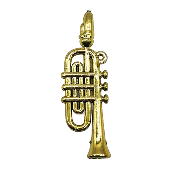 Dukkehus Miniature galvaniseret guld musikinstrument DIY S A6 onesize