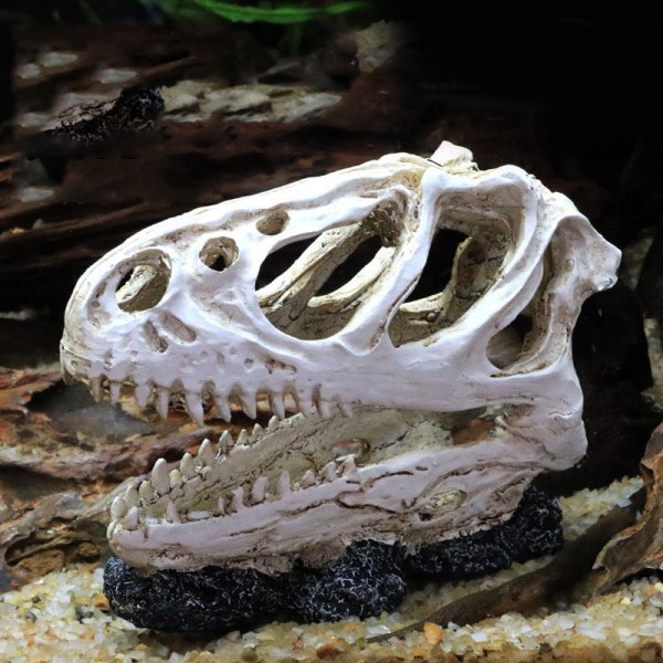 Simulering Resin Skull Ornaments DIY Aquarium Fish Tank Decora 1 1