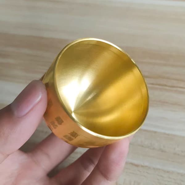 Mässing Baifu Cylinder Feng Shui Lycka Fortune Cornucopia Living onesize