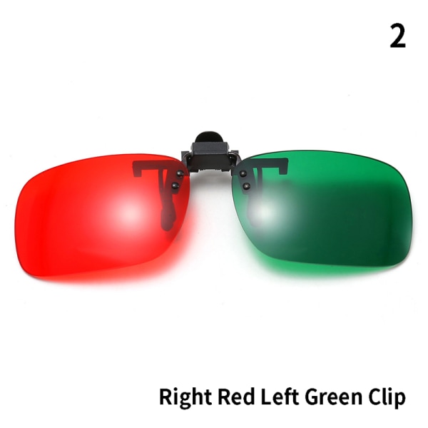 Punainen Sininen Vihreä 3D-lasit Musta kehys mitta-anaglyfia varten 2