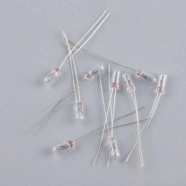 25 STK 5 mm 4 mm 3 mm klar 12V minipære af hvede risløg Switchc 25Pcs 4MM