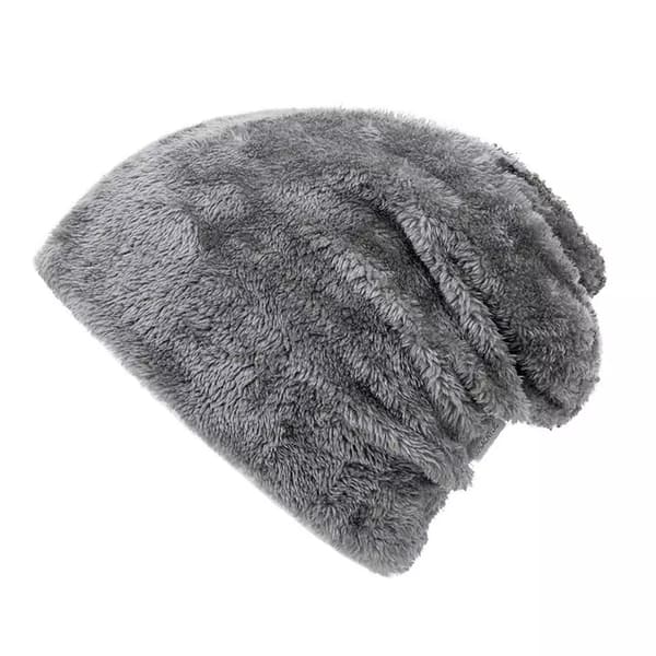 Vinterhatt för män Bomull Tjocka Varma mössor Hatt Mode Unisex Black one size