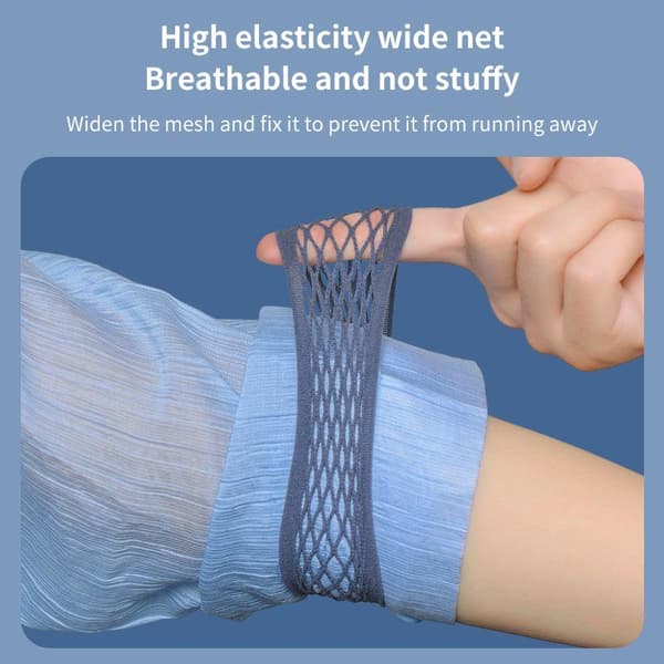5 st elastiska ärmförkortare Blue