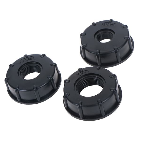1/2" 3/4" 1" gevind IBC Tank Adapter Postevandsstik Udskift Black C (1 inch)