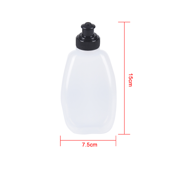 Vattenflaska 250ml Sport Plast Vattenflaska för Löpning för Midja Transparent