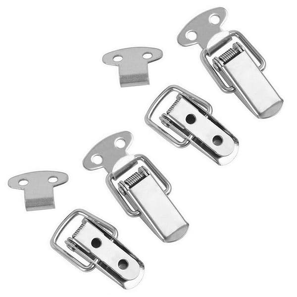 4stk Andemundspænde Minilås Gavekuffert Etui Spænder Tog one size