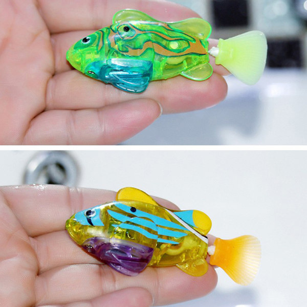 Morsom Svømming Elektronisk Fisk Aktivert Batteridrevet Fishin Multicolor 7