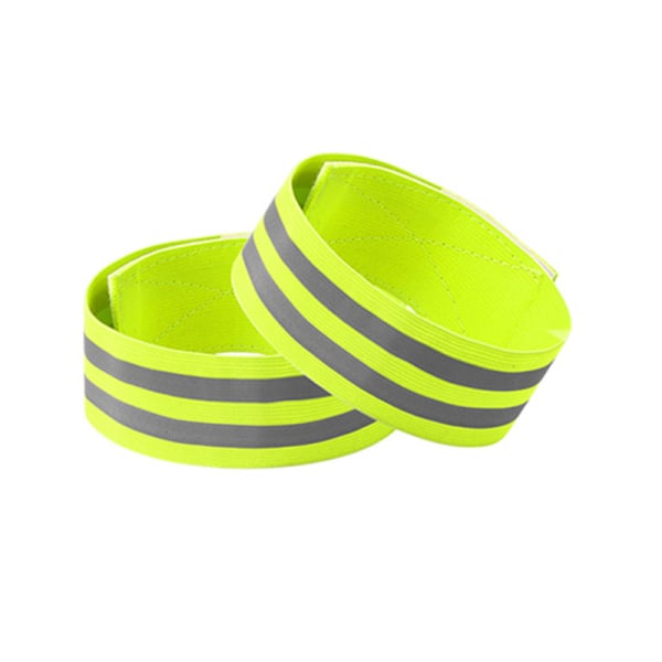 Reflekterende bånd Armbælte LED Reflekterende lys Arm Armbånd Stra Yellow one size