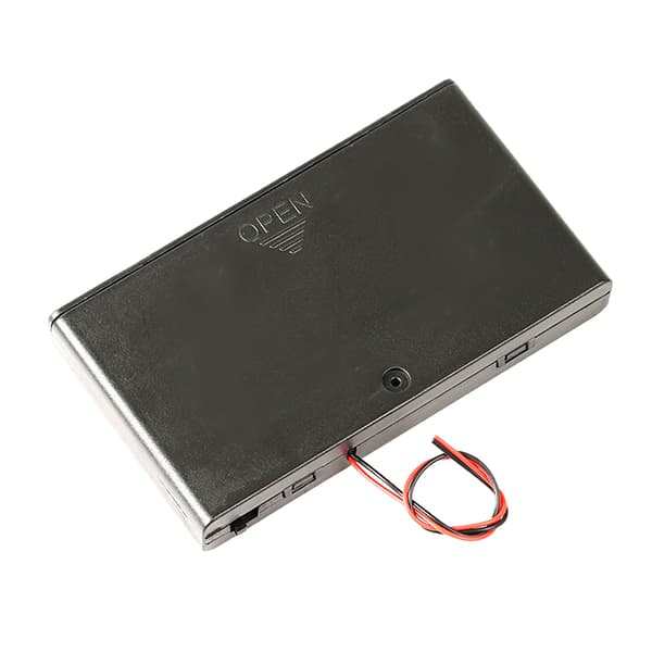 1/2 stk 8-spors AA-batteriholder Batterioppbevaringsboks med 1pcs