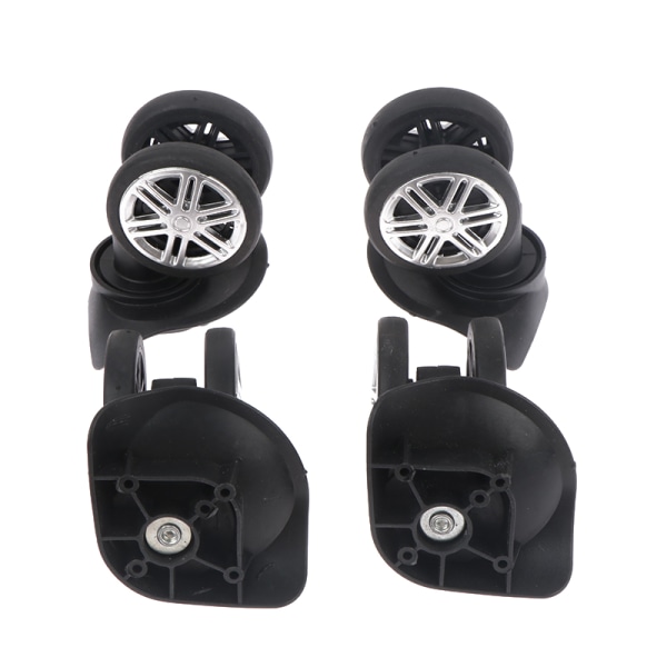 2 par case Bagage Universal Wheels Vagn case Reparationsdelar black 2 Pairs