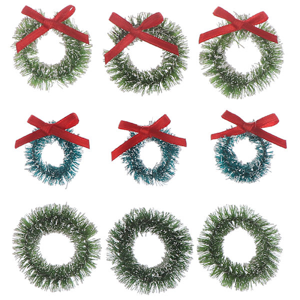 10 kpl Mini Jouluseppeleitä Miniatyyri Puutarha Kodinsisustus D Green 10pcs