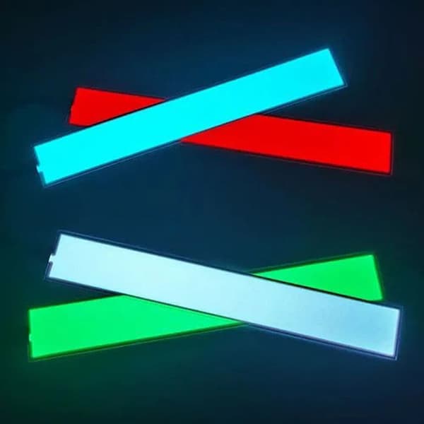 Fleksibel EL Light Panel Elektroluminescerende Baklys Strip Lam Red 1Pc