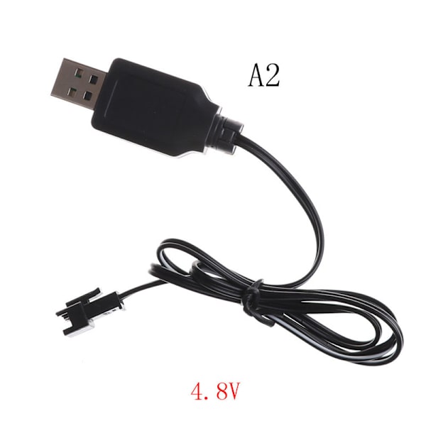 DC 3,6V-7,2V RC batteripaket USB -laddaradapter för fjärrkonst 4.8V