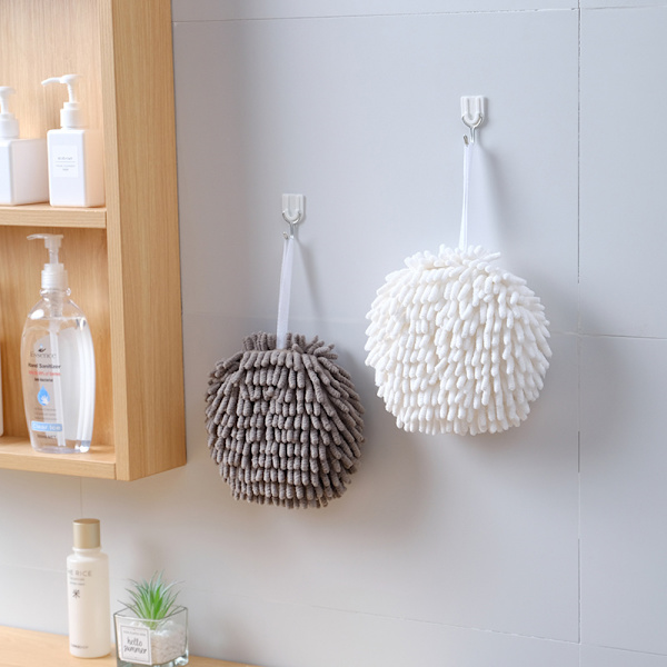 Håndklæde Køkkenhåndklæder Badeværelse Blødt plys Chenille Quick-Dr Gray onesize