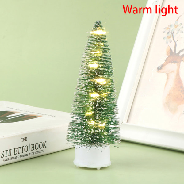 1:12 Dukkehus juletre LED Glødende juletre modell Warm light