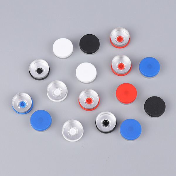 100 stk. Vial Kapsel Aluminium Kapsel Flaskekapsel OD 20mm Diameter White