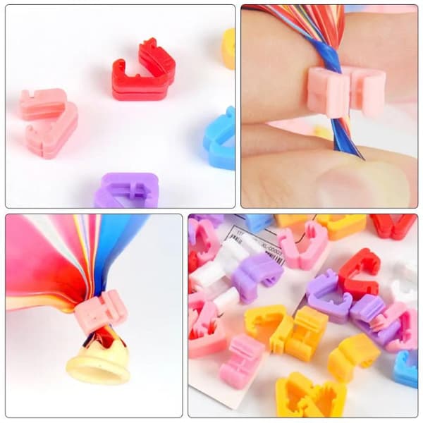 Ballongforseglingsklemmer 100pcs