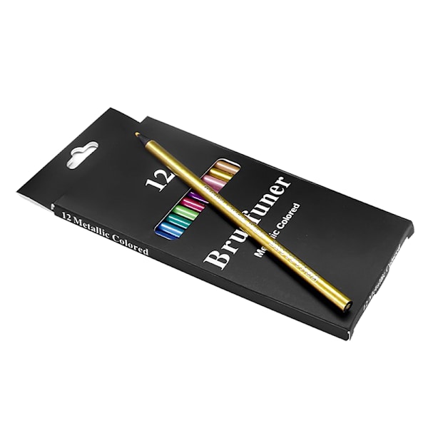 12 väriä metallinen värikynät piirustuspiirrossarja Set Multicolor onesize