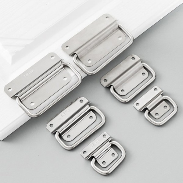 Cabinet Flight Case Solid Furniture Hardware Folding Handle For Silver A5