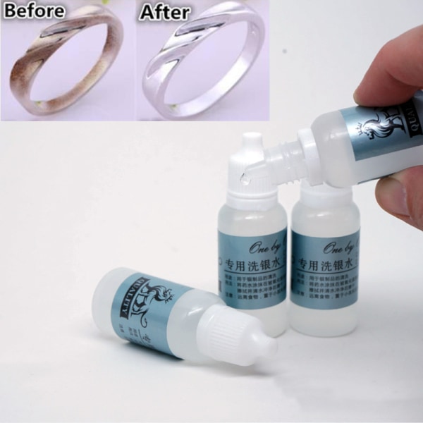 15ml/flaske Anti-anløbende Sølv Guld Cleaner Smykkepolering 15ml