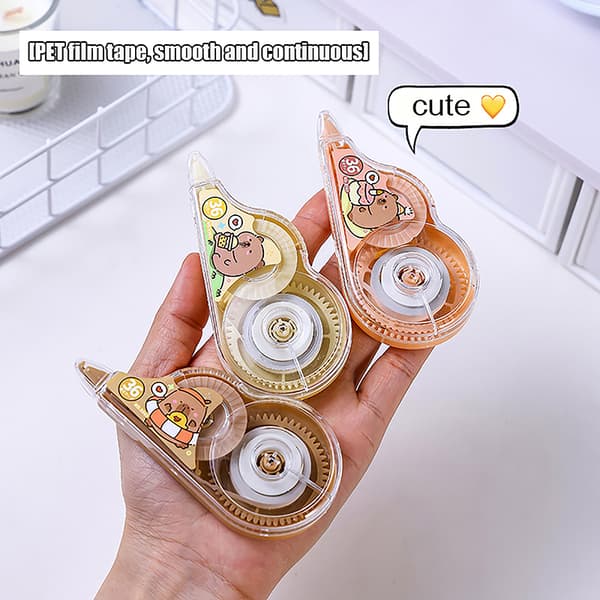 e Capybara Cartoon White Out Korrigeringstejp Korrigeringstejp Statione onesize