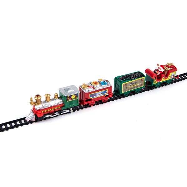 Jul elektrisk järnväg bil byggsten Spår leksak Brick Trai Multicolor One Size