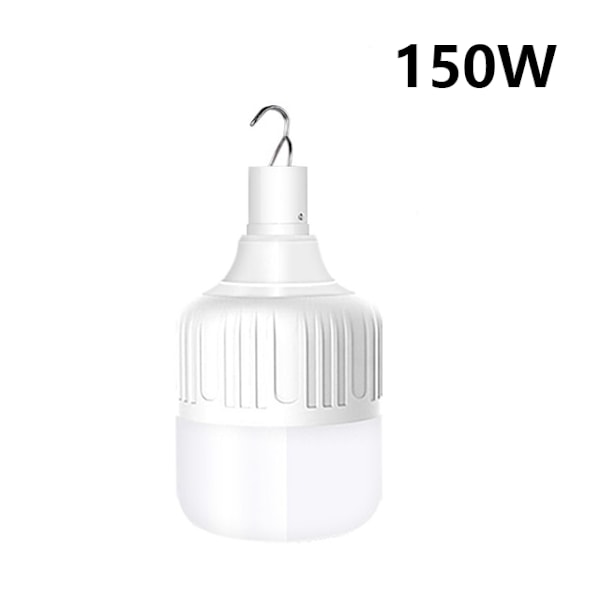 USB Oppladbare LED Nødlys Hus Utendørs Bærbar La White 150W