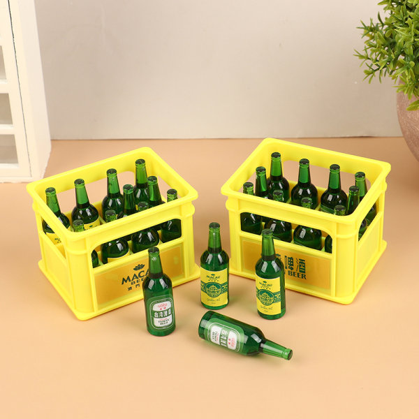 1/12 Dollhouse Simulation Beer Trolley Legetøj Mini Beer Model Dol A2 one size