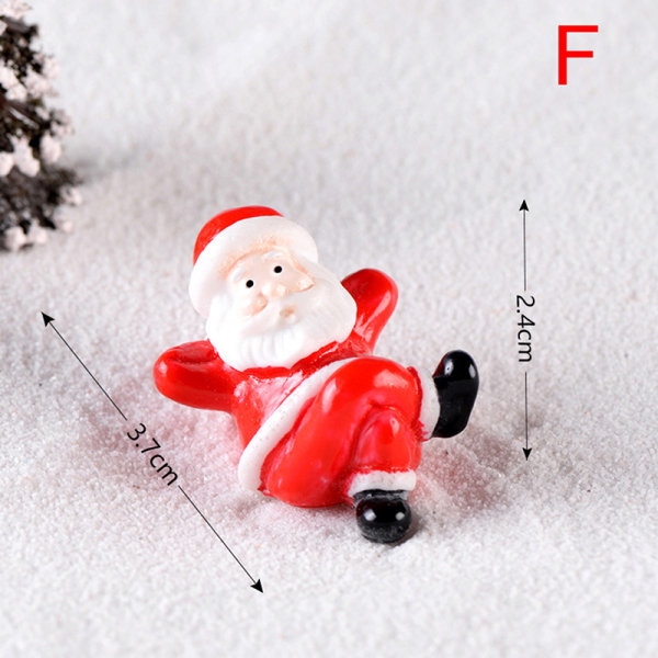 Christmas Tree Snowman DIY Miniature Have Decor Santa Claus M Red 1pc