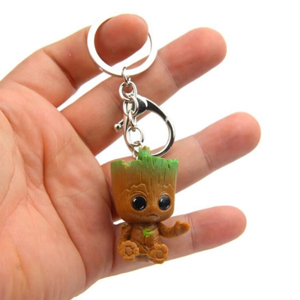 Guardians of Galaxy Tree Man Groot figur nøglering bil nøglering