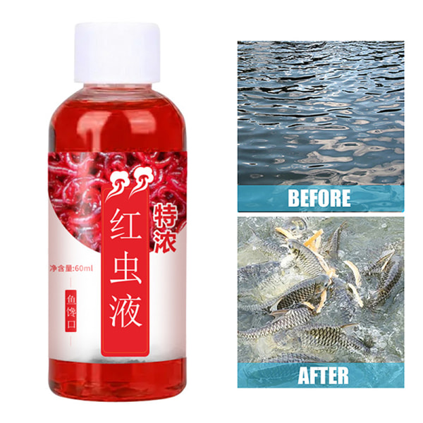 60 ML flydende blod orm duft fisk tiltrækkende spray smag addit Fishy smell B