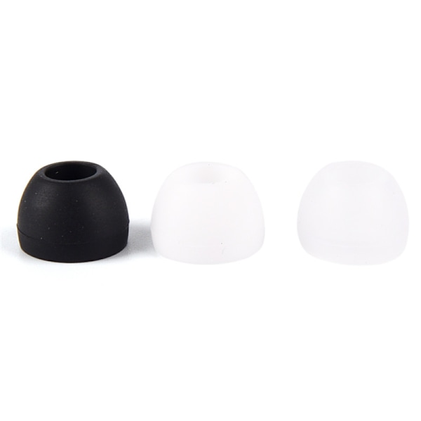 50 STK Øreplugger Hodetelefon Myk Silikon In Ear Buds Tips Cover Repl White