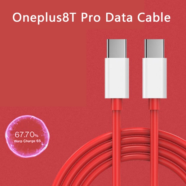 Bærbar Original Oneplus 8Tpro Warp Charge Type-C Dash-kabel 3