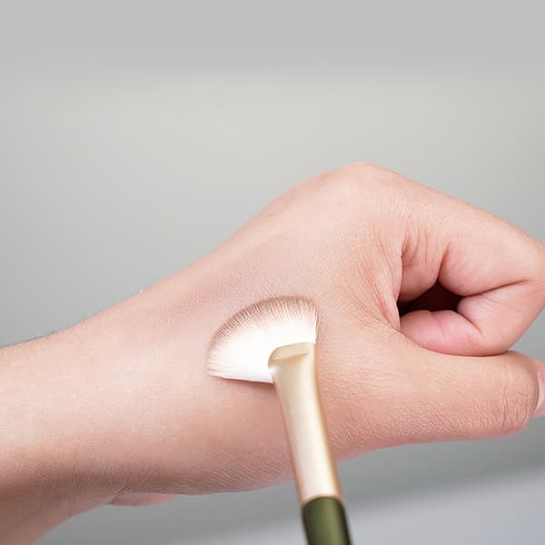 Halvvifteformet Nose Shadow Brush Nose Shadow Brush Beauty Tool Black onesize