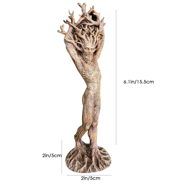 1 stk Resin Forest Goddess Have Statue Have Håndværk Deco A one size