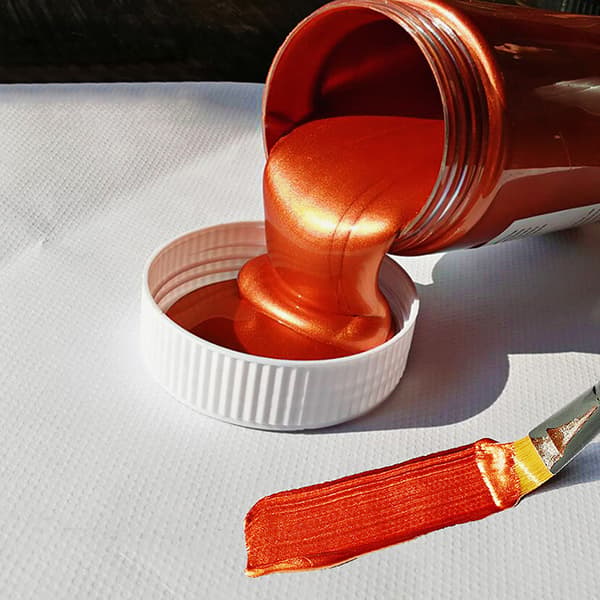 100 ml guldfärg metallisk akrylfärg Red onesize