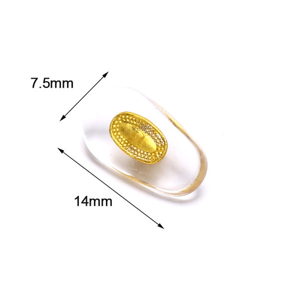 10Par Silikon Anti-Slip Nos Pads för Glasögon Glasögon Enl Silver