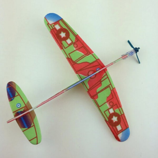 2st Nya Stretch Flying Glider Planes Barn Barn Leksaker Hela Multicolor 2pcs