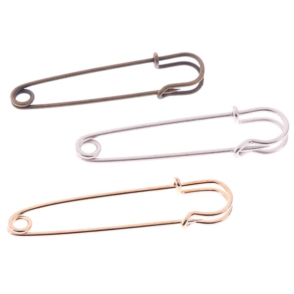 12 kpl Suuri Heavy Duty ruostumaton teräs Big Jumbo hakaneula Bla Silver