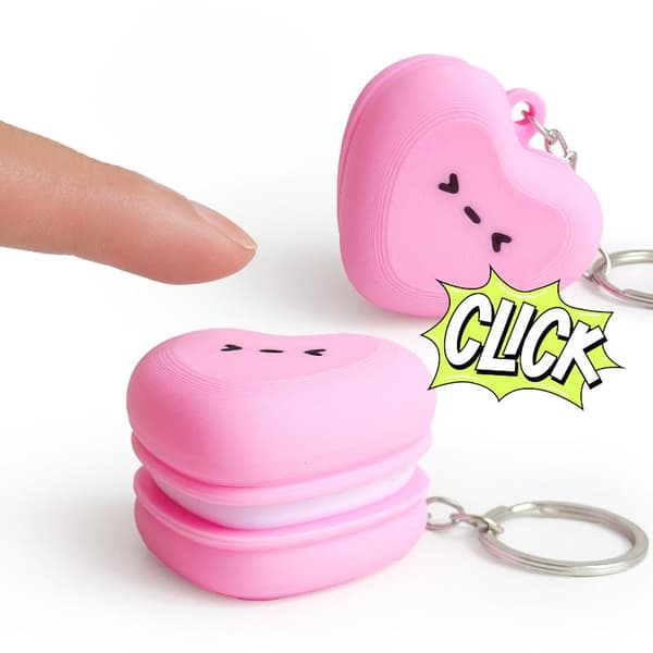 3D-printet s Clicker Nøglering Simulation Kage Chokolade Clicker A1