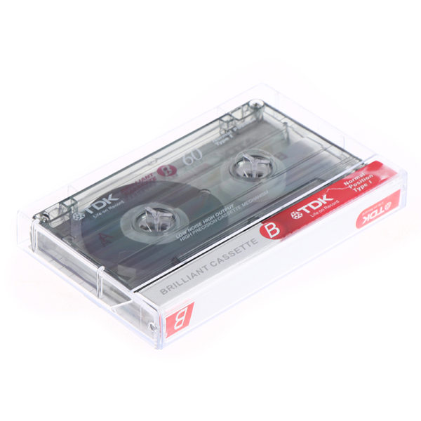 Standard kassett blank båndspiller tom 60 minutter Magnetisk o White one size