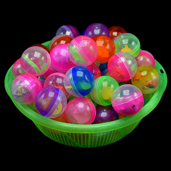 10 stk 45mm plastballkapsler leker med forskjellig småleketøy One Size