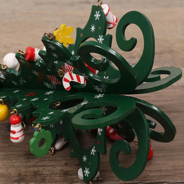 Juletræ børns håndlavede DIY Stereo træ jul Green ONESIZE