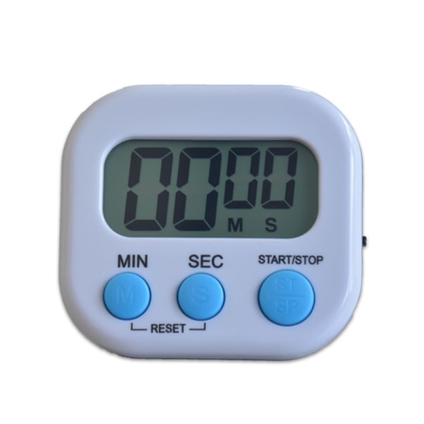 Timer Gym Kökspåminnelse Elektronisk timer Digitalt stoppur T white 71*22*63mm