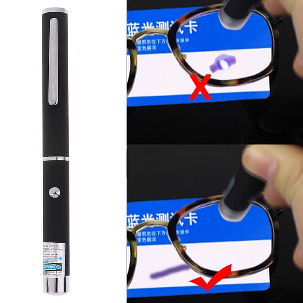 Anti Blue Light Briller Test Pen Undervisning Lommelygte Cat Catch one size